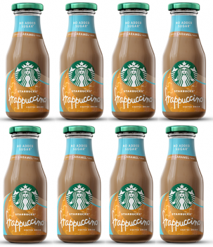 Starbucks Frappuccino Caramel No Added Sugar Drink (8x 250ml)
