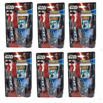 Disney Star Wars Firefly Dental Gift Set 2x Toothbrush + 75ml Toothpaste & Beaker - 3 Years + (x6)