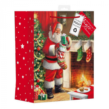  Christmas Traditional Indoor Santa Gift Bag Large