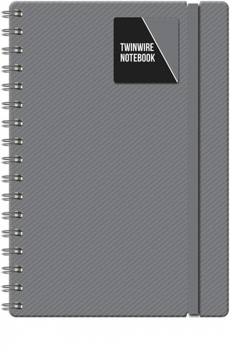 Design Group A4 Twinwire Notebook Lined Paper - Silver