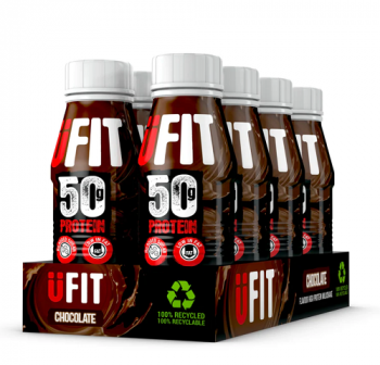 UFit 50g High Protein Shake Drink - Chocolate - 8 x 500ml