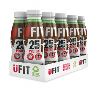 UFit 25g High Protein Shake Drink Chocolate (10 x 330ml)