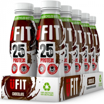 UFit 25g High Protein Shake Drink Chocolate (10 x 330ml)