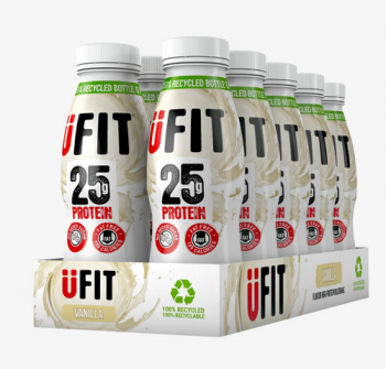 UFit 25g High Protein Shake Drink - Vanilla - 10 x 330ml
