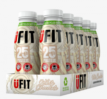 UFit 25g High Protein Shake Drink - White Chocolate - 10 x 330ml