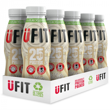 UFit 25g High Protein Shake Drink White Chocolate (10 x 330ml)