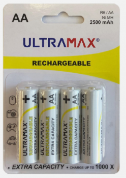 Ultramax Rechareable AA Bateries  