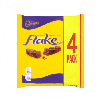 Cadbury Flake Chocolate Bar 4 Pack Multipack 80g