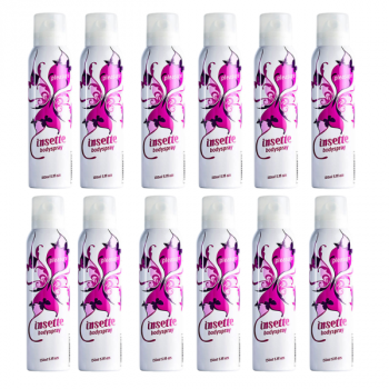 Insette Ladies Bodyspray Pleasure - Floral & Zesty 12 x 150ml