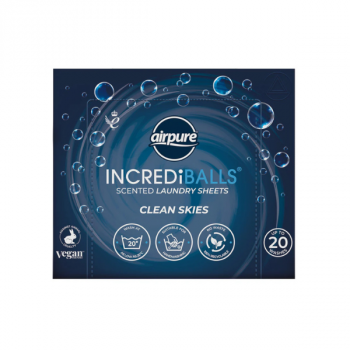 Airpure Incrediballs Laundry Sheets Clean Skies