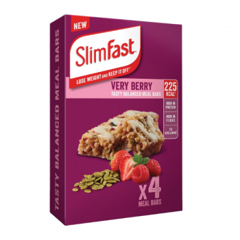 SlimFast Very Berry Meal Bars 4 x 60g