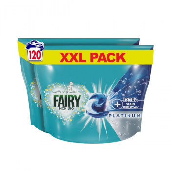 Fairy Platinum Non Bio Pods Washing Capsules 120 Wash