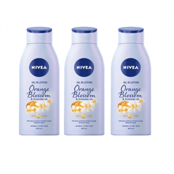 Nivea Oil In Lotion Orange Blossom & Avocado Oil 3 x 400ml