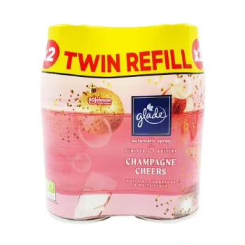 Glade Automatic Champagne Cheers Spray Refill 269ml Twin Pack