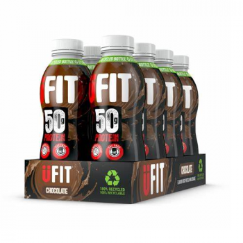 UFit 50g High Protein Shake Drink Chocolate (8 x 500ml)