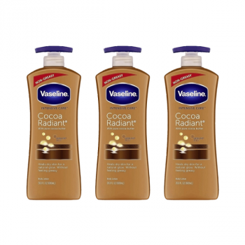 Vaseline Cocoa Radiant Body Lotion 600ml (x3 Bottles)