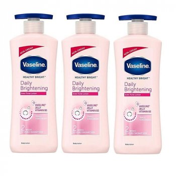 Vaseline Daily Brightening Body Lotion 600ml (x3 Bottles)