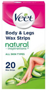 Veet Legs & Body Cold Wax Strips Natural Inspirations 20 Pack