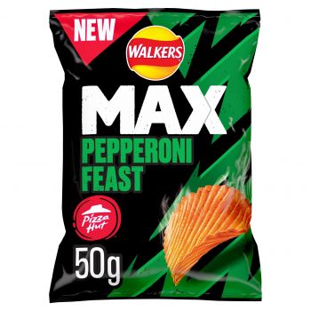 Walkers Max Pizza Hut Pepperoni Feast Crisps 50g
