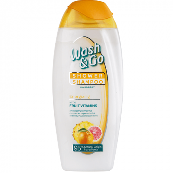 Wash & Go Shower Shampoo Energizing With Fruit Vitamins 250ml 