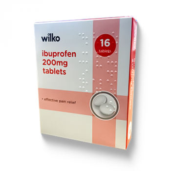 Wilko Ibuprofen 200mg Tablets, 16 Pack