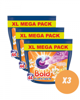 Bold Platinum Citrus & White Verbena Capsules (3 x 44 Washes)