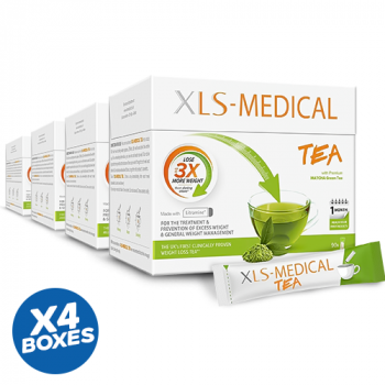 XLS-Medical Tea Calorie 90 Sachets  30 Day Treatment (x 4 Boxes)