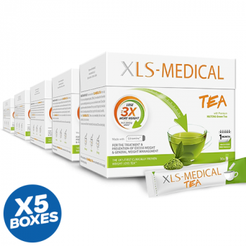 XLS-Medical Tea, Calorie Intake Reducer 90 Sachets 30 Day Treatment (5 x Boxes)