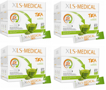 XLS-Medical Tea, Calorie 90 Sachets = 30 Day Treatment (x 4 Boxes)