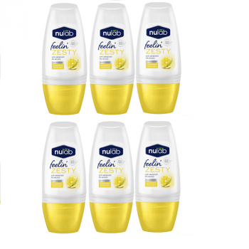 Nu Lab Zesty Roll On Grapefruit & Lemon 6 x 50ml
