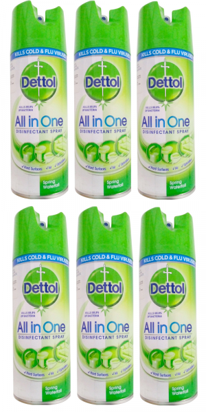 Dettol Disinfectant Spray Spring Waterfall 6 X 400ml 9011