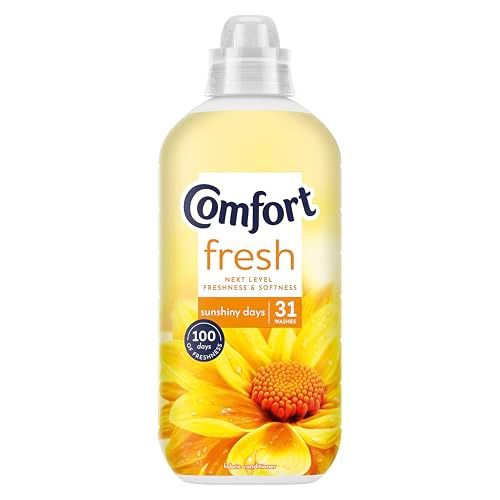 Comfort Fresh Sunshiny Days Fabric Conditioner Softener with Motion-Activated Fragrance Technology 100 Days of Freshness 31 washes (930 ml)