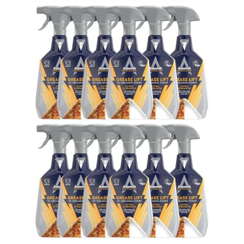 Specialist Extra Strength Grease Lifter Spray, for De-Greasing Surfaces and Kitchen Appliances, Fast Acting Strong Formula, Contains Baking Soda, 12 x 750ml