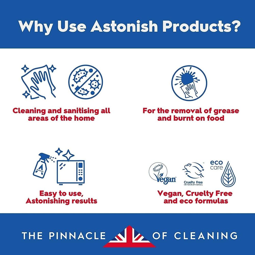 12 x 750ml Astonish Specialist Mould & Mildew Blast Spray Apple Burst Fragrance