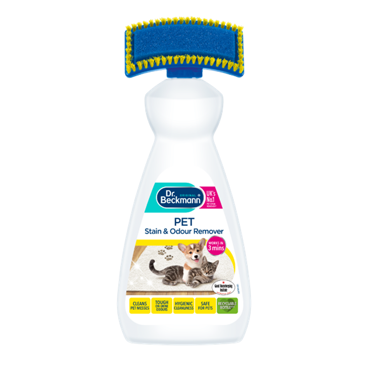 Dr Beckmann Pet Stain & Odour Remover with Brush 650ml