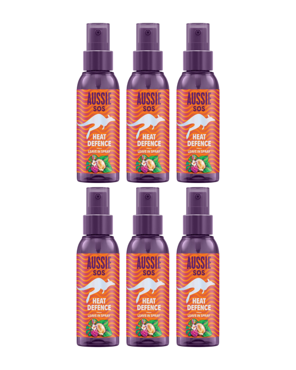 Aussie SOS Heat Defence Leave In Spray (6 x 100ml)