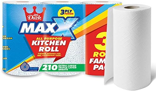 Little Duck Max Kitchen Roll 3Pk (4x 3pk) 12 Rolls