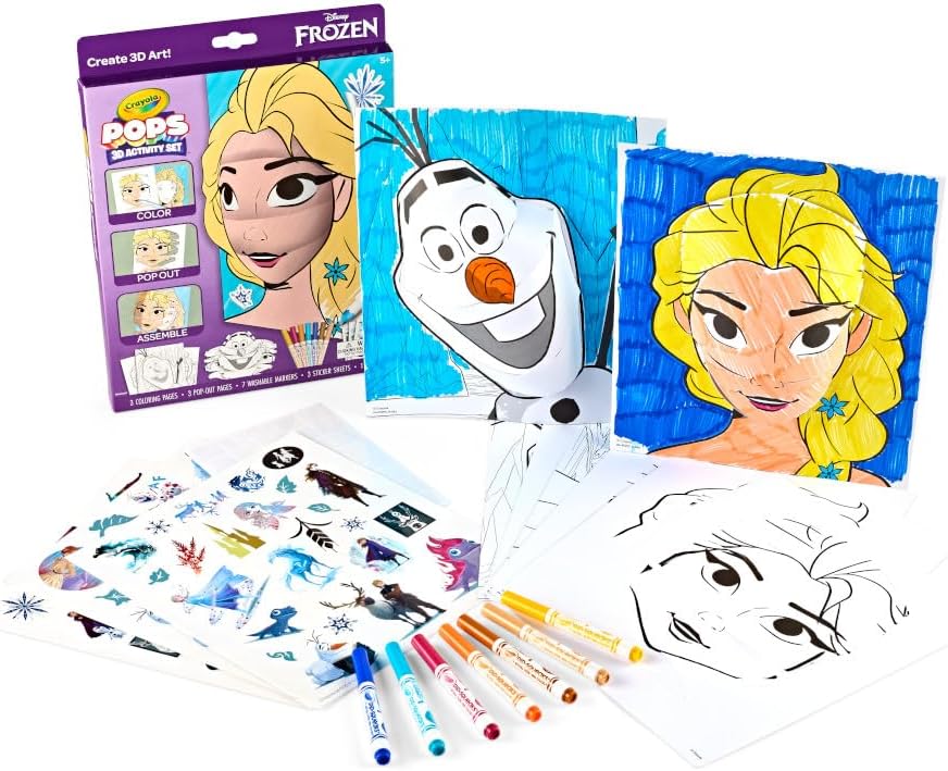 CRAYOLA POPS 3D Frozen Activity Set, 6+