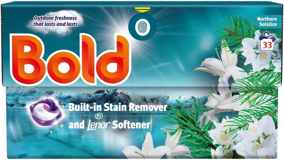 Bold Laundry Capsules, Northern Solstice (4 x 33 Washes)