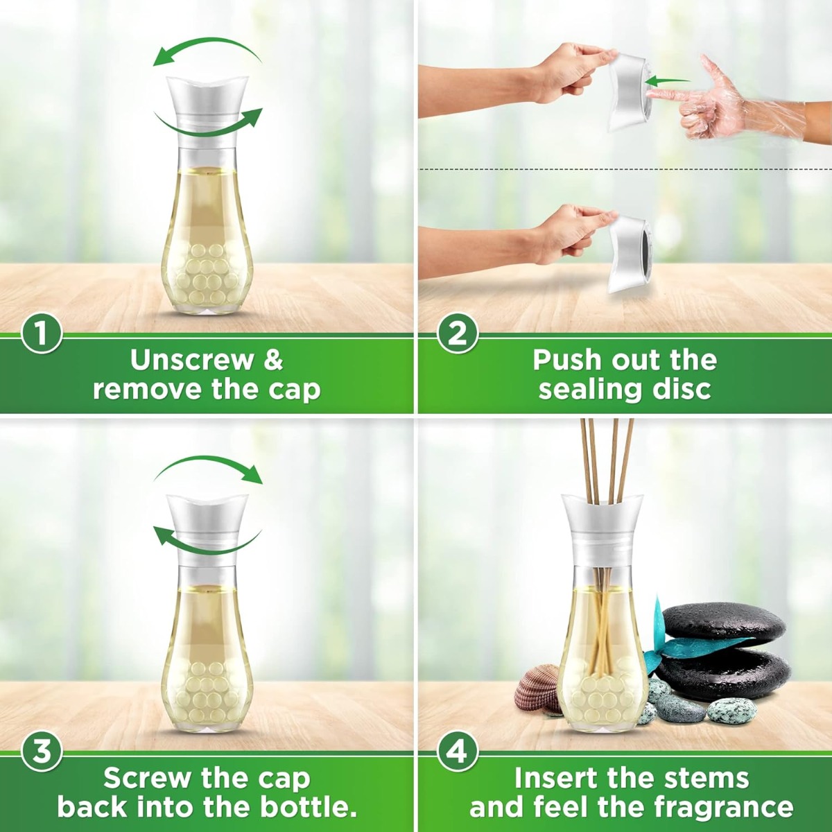 Air Wick Life Scents Reed Diffuser, Turquoise Oasis (5 x 30mls)