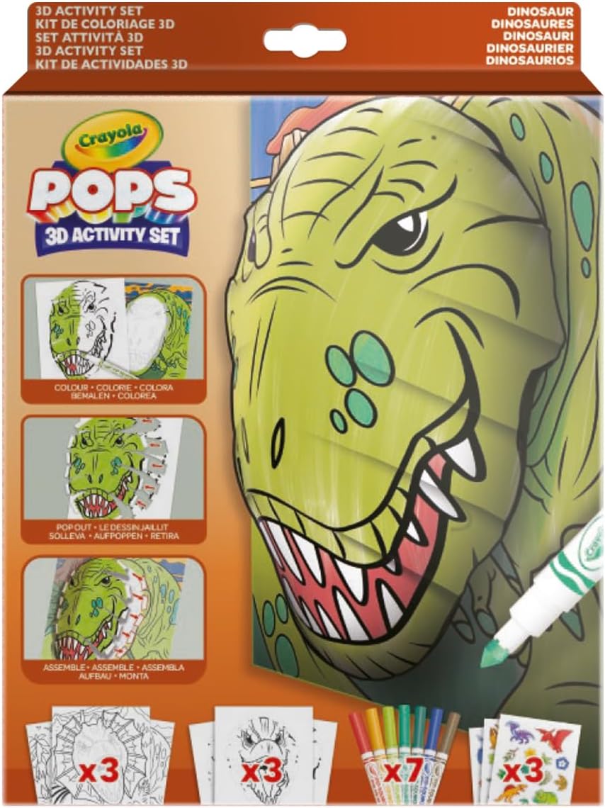 CRAYOLA POPS Dinosaur 3D Activity Set