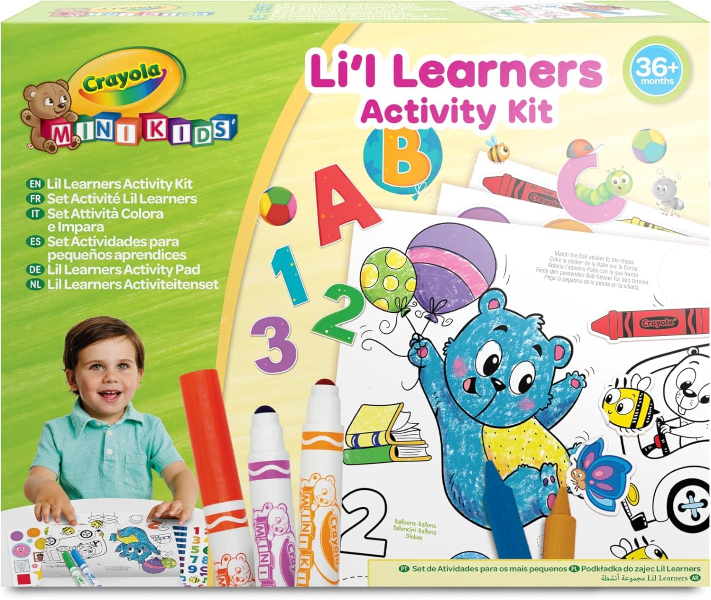 Crayola Lil Learners Activity Set Colouring & Stickers 3+ Arts Crafts Kids Gift