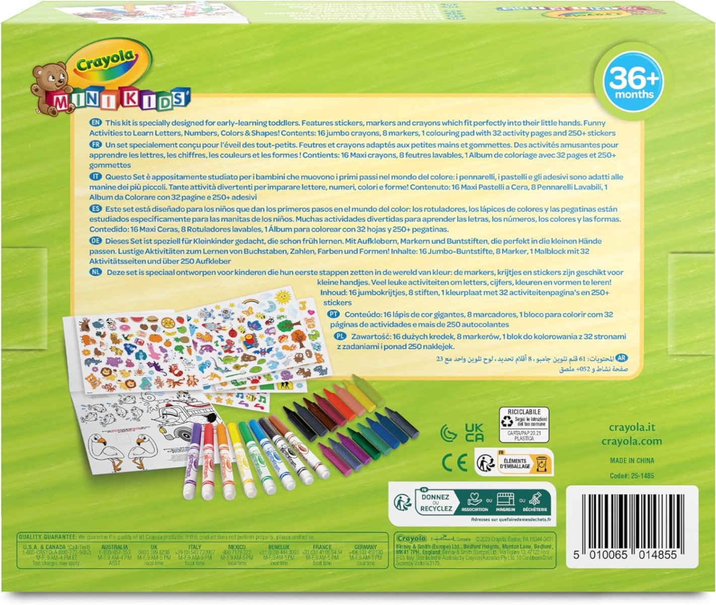 Crayola Lil Learners Activity Set Colouring & Stickers 3+ Arts Crafts Kids Gift