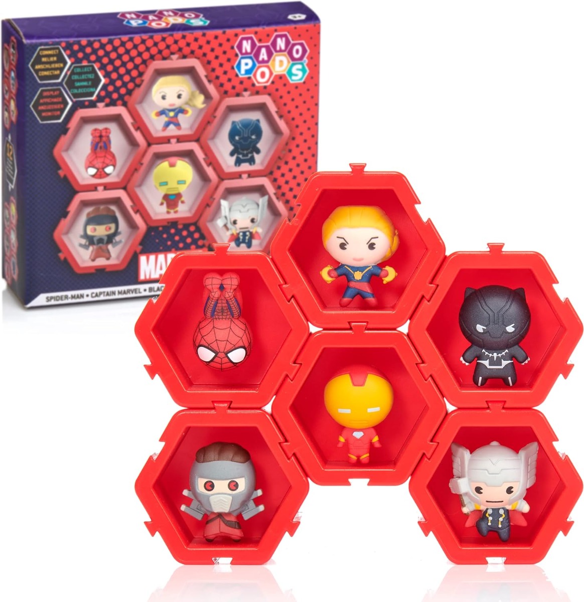 WOW! PODS - Nano Pods Marvel 6 Pack Collectible Figures