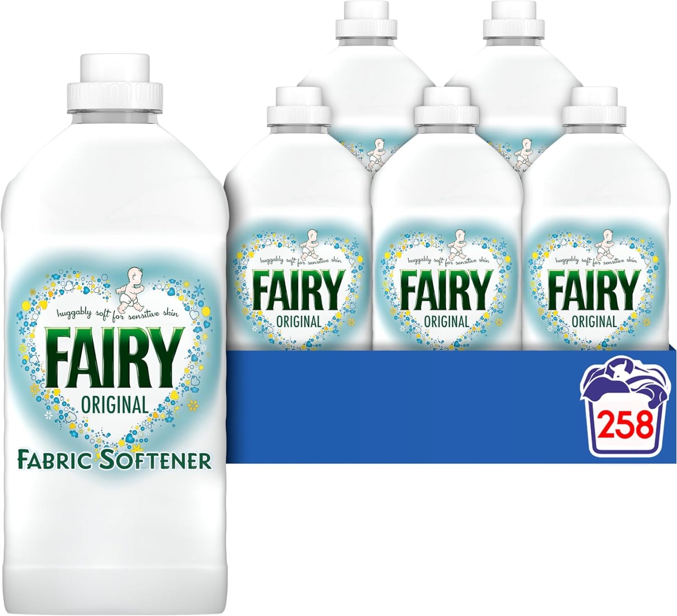 Fairy Non Bio Fabric Softener 43 Wash, (6 x 1419mls)