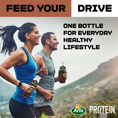 Arla Protein Chocolate Flavoured Milk Bottled Drink (8x 482ml)