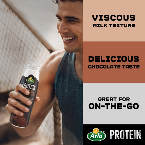 Arla Protein Chocolate Flavoured Milk Bottled Drink (8x 482ml)