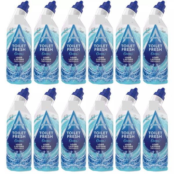 Astonish Toilet Fresh Gel Ocean Scent 12 x 750ml