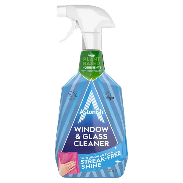 Astonish Window & Glass Cleaner With Lemon Oil (12 x 750ml)