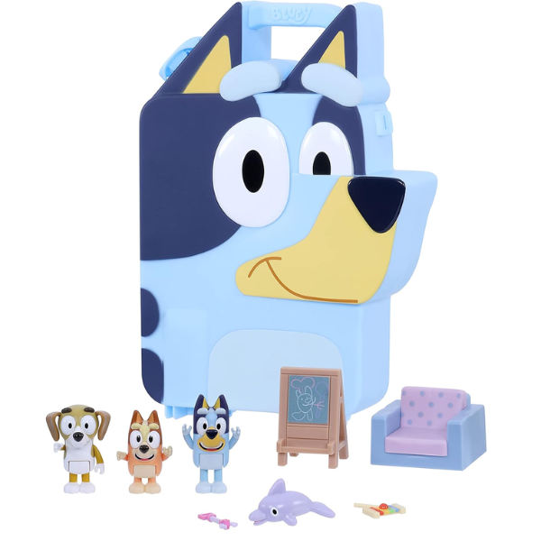  Bluey Deluxe Play And Go Playset Collector Case